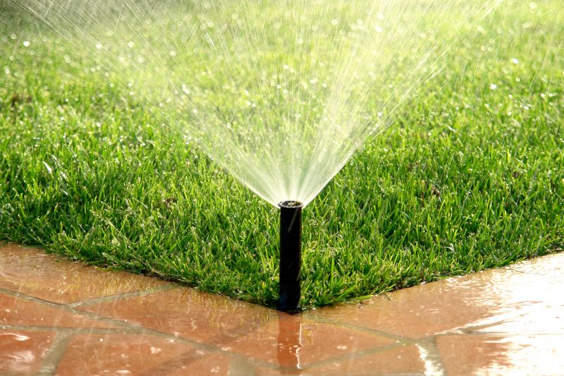 Lawn sprinkler system during winter